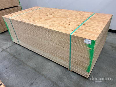Quantity of (50) 5/8 in 4x8 CSP/DFP No Stamp Plywood (Unused)