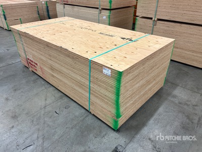 Quantity of (40) 4 ft x 8 ft (18.5 mm Thick) 3/4 in 4x8 CSP/DFP No Stamp Plywood (Unused)