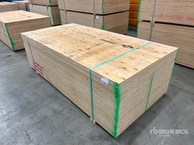 Quantity of (40) 4 ft x 8 ft (18.5 mm Thick) 3/4 in 4x8 CSP/DFP No Stamp Plywood (Unused)