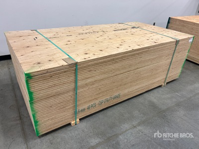 Quantity of (40) 3/4 in 4x8 CSP/DFP No Stamp Plywood (Unused)