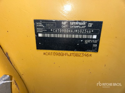 2007 Cat 980H Wheel Loader