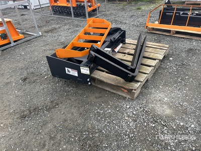 2026 ARTEER HPF-48L 48 in Hydraulic Skid Steer Forks (Unused)