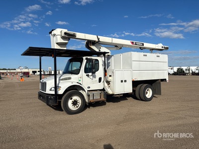 2019 Terex XT pro 56 56 ft on 2020 Freightliner M2 106 4x2 Forestry Chipper Body Bucket Truck