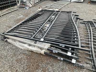 2026 SKLP SK-T20X 20 ft x 7 ft Wrought Iron Bi-Parting Driveway Gate (Unused)