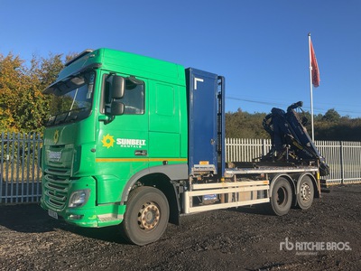 DAF 6x4 Flatbed Truck w/Palfinger Q150Z Knuckle Boom