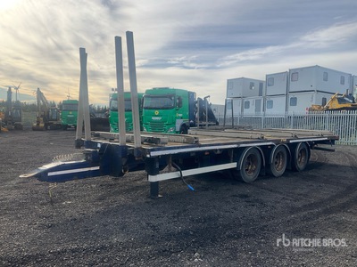 2017 SDC 24 ton 8 m Tri/A Drawbar Pritsche Anhänger