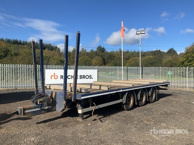 2015 SDC 24 ton 8 m Tri/A Drawbar Pritsche Anhänger