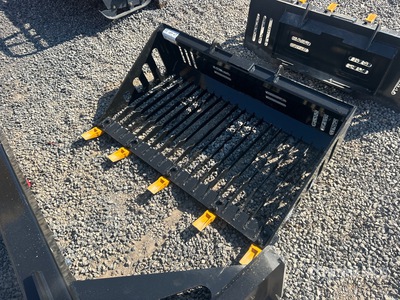 2026 GIYI GY-RB44 Rock Mini Skid Steer Bucket (Unused)