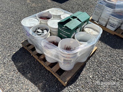 Quantity of Pallet of Cutoff Mastic, Fasteners, & Seam Plates