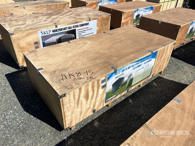 2026 SKLP SK-ZP20 20 ft x 30 ft All-Steel Enclosed Wiata Samochodowa (Unused)