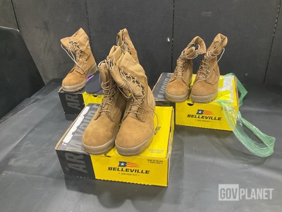 (34) Pairs of Belleville Combat Boots
