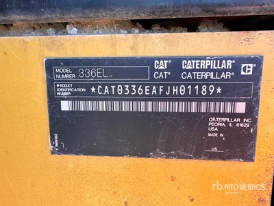 2014 Cat 336E L Koparka gąsienicowa