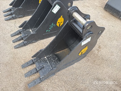 Trojan 12 in Digging دلو حفارة - Fits 45mm Cat 303, 303.5, 304 Case, New Holland, Kobelco SK35 Deere/Hitachi 35D/G (Unused)