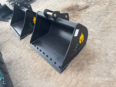 Trojan 42 in Cleanup Excavator Bucket - Fits 45mm Cat 305, 305.5 Komatsu PC45/50/55 Hyundai R55, Hitachi/Deere 50D/G Case, New Holland, Kobelco SK50 Bobcat E50/341/337