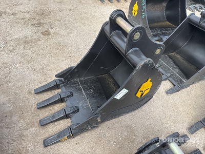 Trojan 24 in Digging Łyżka do koparki - Fits 50mm Cat 307/308, Komatsu PC78/88 Deere/Hitachi 75/85 Case, New Holland, Kobelco SK80 Bobcat E80 (Unused)