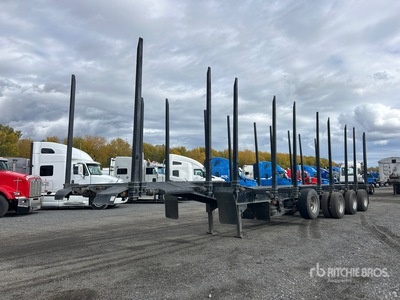 2007 Timmins 48 ft Quad/A Hayrack ログトレーラー