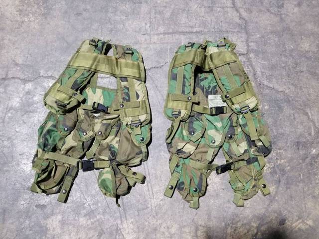 (91) Woodland Tactical Load Bearing Vests