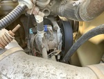 Engine with A/C Compressor