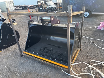 2026 GIYI GY-FB60 60 in Cleanup Excavator Bucket - Fits 12 ton (Unused)