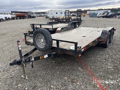 2014 Big Bubba 16 ft T/A Flatbed Trailer