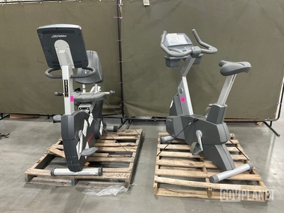 (2) Life Fitness Exercise Bikes