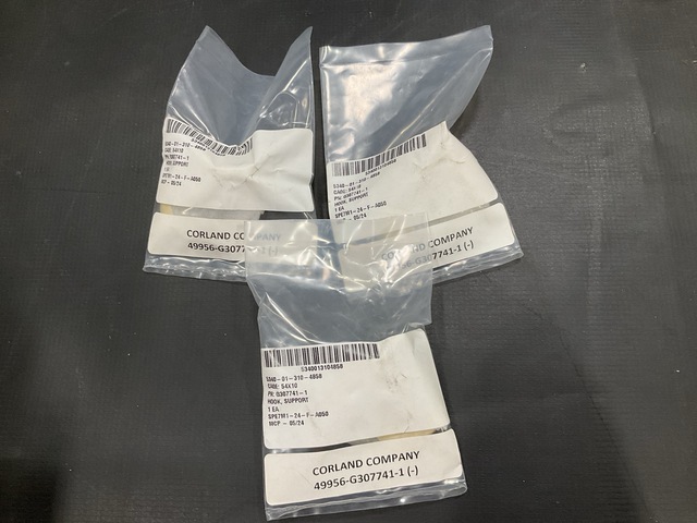 (23) Raytheon G307741-1 Support Hooks