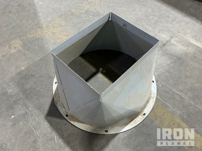 Edwards Grain Guard 24 in Round To 14 in x 17.5 Square Adapter Aeration Ducting (Unused)