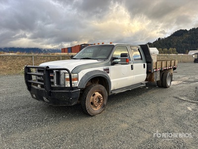 2009 Ford F-450 XLT 4x4 Crew Cab Flatbed Truck