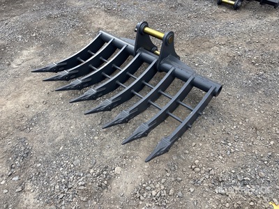 2026 Warrior WBRC07-1200 47 in Excavator Rake - Fits Cat 307 / 6 - 8 ton (Unused)