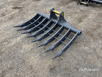2026 Warrior WBRC07-1200 47 in Excavator Rake - Fits Cat 307 / 6 - 8 ton (Unused)