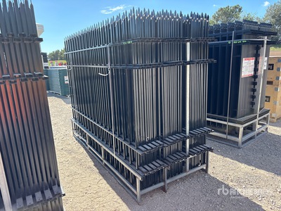 Quantity of (33) 2026 Skyway SFS33-330TF 10 ft x 7 ft Wrought Iron Site Fence (Unused)