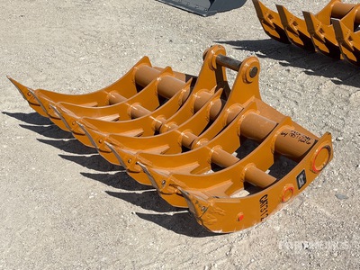 2026 Warrior WBRC12-1620-1 64 in Excavator Rake - Fits Cat 312 / 10 - 12 ton (Unused)