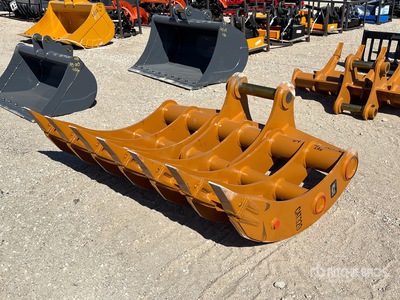 2026 Warrior WBRC12-1620-1 64 in Excavator Rake - Fits Cat 312 / 10 - 12 ton (Unused)