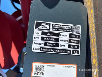 2026 Handy SSA18 Skid Steer Auger (Unused)