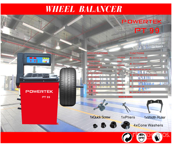 2026 Powertek PT99 Equilibratrice per ruote (Unused)