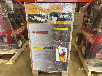 2026 Powertek MS160 Reversible Rüttelplatte (Unused)
