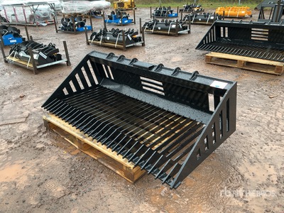 2026 GIYI GY-RB66N 66 in Rock Skid Steer Bucket (Unused)