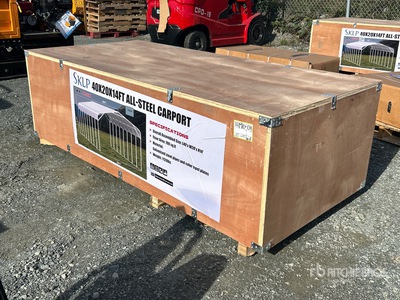 2026 SKLP SK-SC40 20 ft x 40 ft All-Steel Abri d'Auto (Unused)