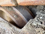 Undercarriage with Left Front Idler