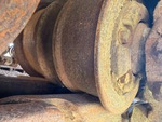 Undercarriage with Left Track Rollers