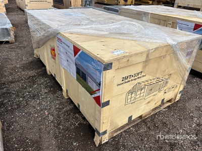 2026 SDL2533DGMS Double Garage Metal Shed (Unused)