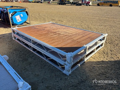 Quantity of (2) 2026 BYT BDF6 6 ft x 8 ft Aluminum Boat Dock Section Kit (Unused)