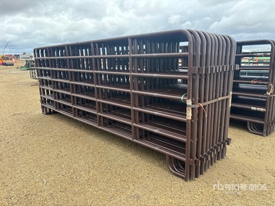 Quantity of (20) 2026 BYT MRSDRP16 16 ft (7) Rail Ranch Livestock Panel (Unused)