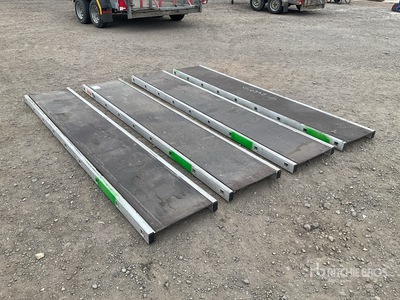 Quantity of (4) Tuff 2.4m Staging boards