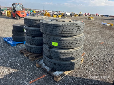 Quantity of (8) 11R22.5 Truck Tires