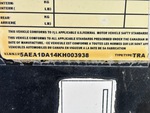General Appearance with Numero seriale/numero d’identificazione del veicolo (VIN)
