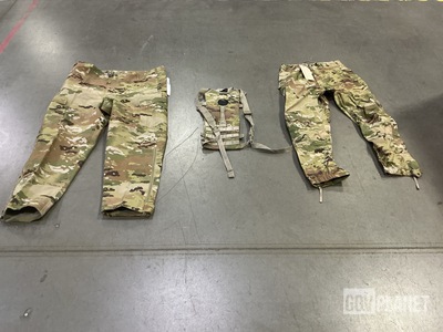 (25) Hydration Carriers, (11) Trousers & (3) Assault Packs & Assorted Items