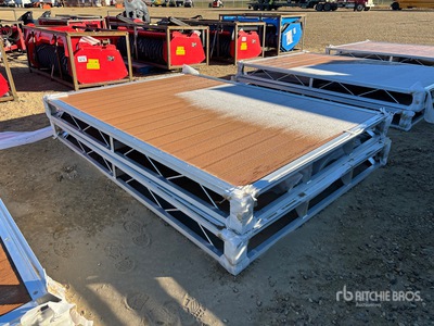Quantity of (2) 2026 BYT BDF6 6 ft x 8 ft Aluminum Boat Dock Section Kit (Unused)
