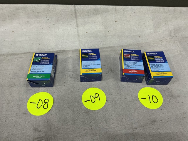 (269) Assorted Brady Printer Cartridges & Assorted Items (269) Assorted Brady Printer Cartridges & Assorted Items