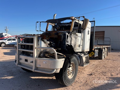 2015 Peterbilt 348 6x4 Flatbed Truck (Inoperable)